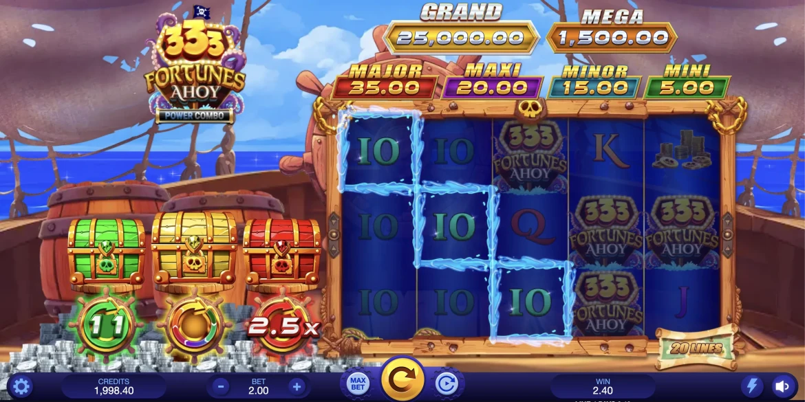 333 Fortunes Ahoy Power Combo